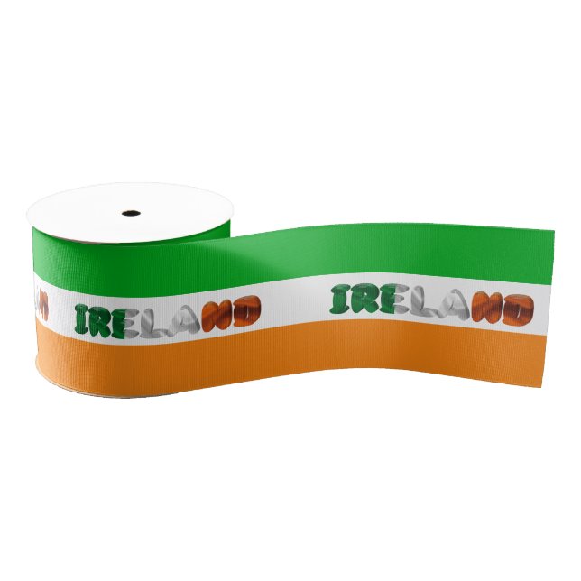 Irish flag grosgrain ribbon (Spool)