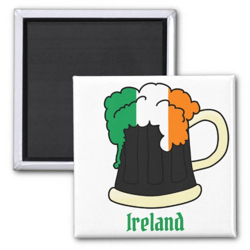 Irish Flag Guinness Beer Magnet