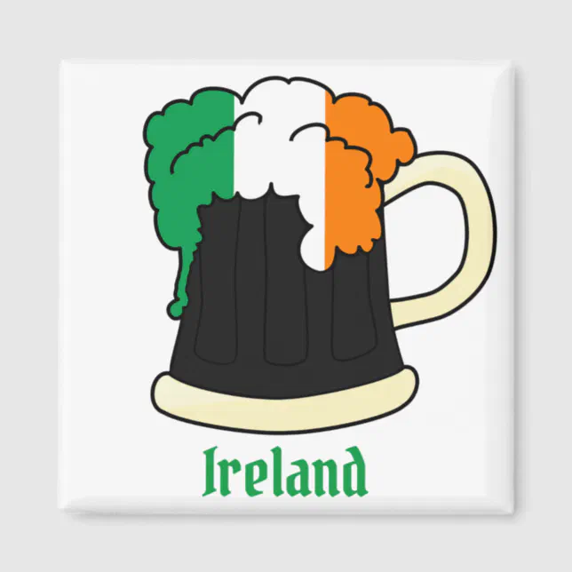 Irish Flag Guinness Beer Magnet | Zazzle