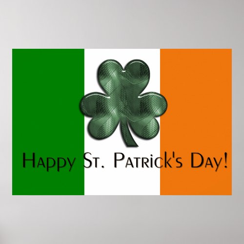 Irish Flag _ Happy St Patricks Day Print