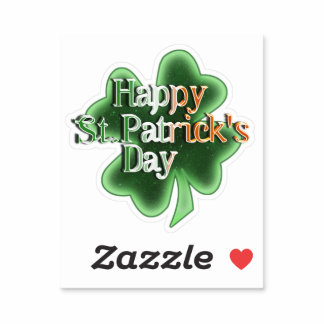 Irish Flag Happy St. Patrick's Day Sticker