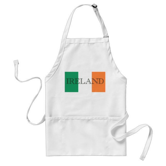 Irish Flag Ireland aprcnt Adult Apron (Front)