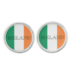 Irish Flag Ireland clcnt Cufflinks