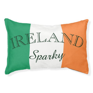 Irish Flag Ireland Custom Name pbt Pet Bed