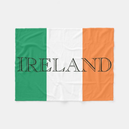 Irish Flag Ireland fbcn Fleece Blanket