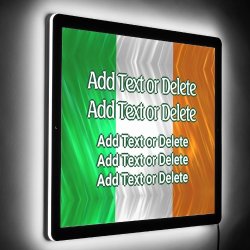 Irish Flag Ireland Flag Irish Bar English Pub Text LED Sign