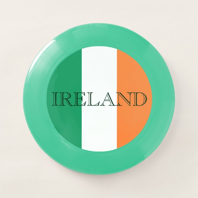 Irish Flag Ireland frcnt Wham-O Frisbee (Front)