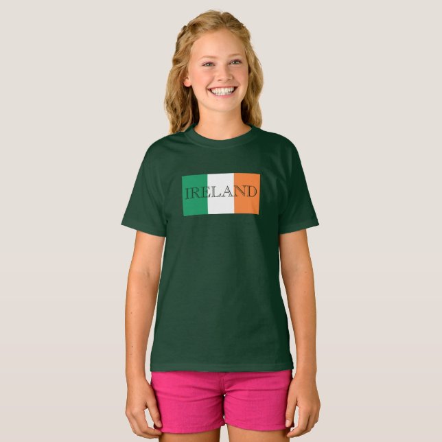 Irish Flag Ireland gccnt T-Shirt (Front Full)