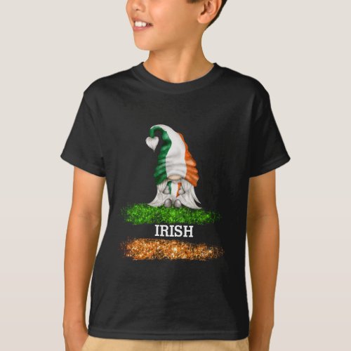  IRISH Flag IRELAND GNOME BOY T_Shirt