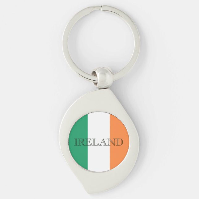 Irish Flag Ireland kccnt Keychain (Front)