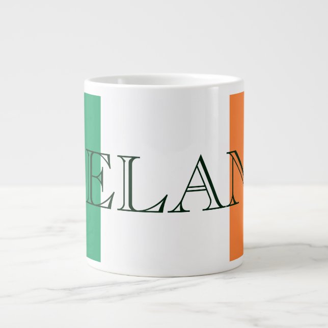Irish Flag Ireland mugcnt Giant Coffee Mug (Front)