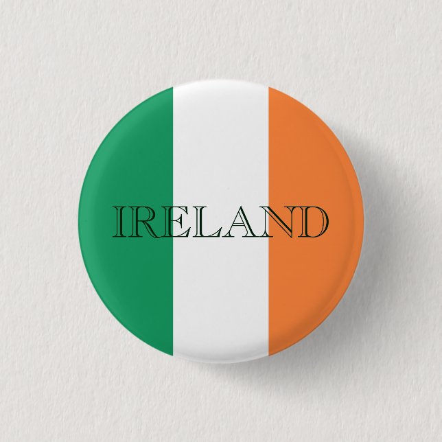 Irish Flag Ireland pbcnt Button (Front)