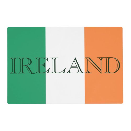 Irish Flag Ireland pmcn Placemat