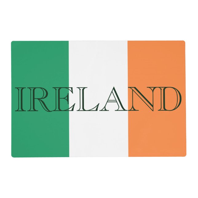 Irish Flag Ireland pmcn Placemat (Front)