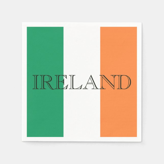 Irish Flag Ireland pncnt Napkins (Front)