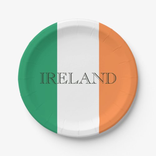 Irish Flag Ireland ppcn Paper Plates