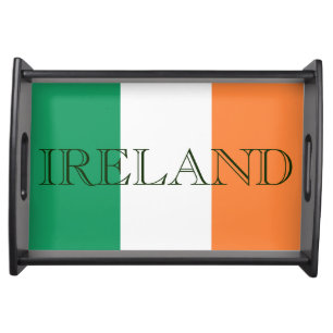 Irish Flag Ireland stwcnt Serving Tray