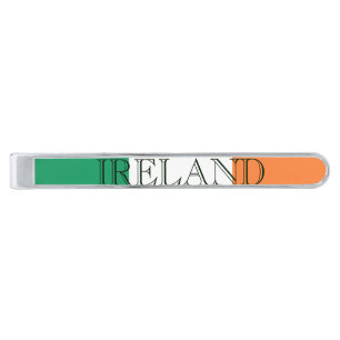 Irish Flag Ireland tbcnt Silver Finish Tie Bar