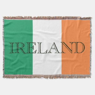 Irish Flag Ireland tbcnt Throw Blanket