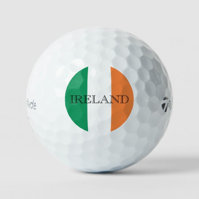 Irish Flag Ireland tmtp5 gbcnt Golf Balls (Front)
