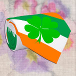 Irish Flag & Ireland travel, business /sports Neck Tie<br><div class="desc">Ties (Business): Ireland & Irish flag,  Clover fashion pattern - love my country,  travel,  holiday,  patriots / sports fans</div>