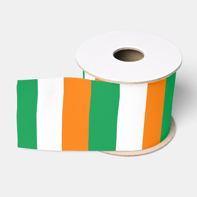 Irish Flag & Ireland travel, holiday /sports Grosgrain Ribbon (Spool)