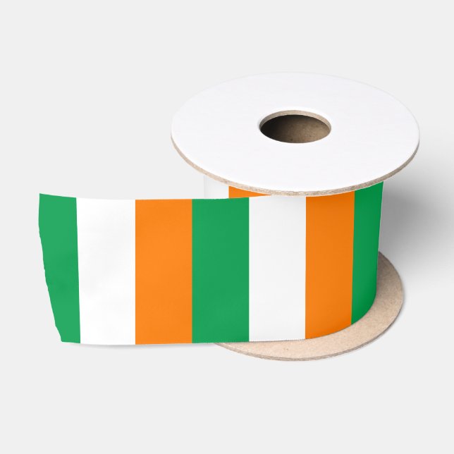 Irish Flag & Ireland travel, holiday /sports Satin Ribbon (Spool)