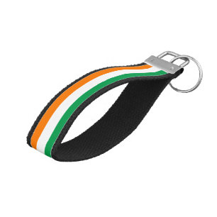 Irish Flag & Ireland wrist keychain /Tricolor