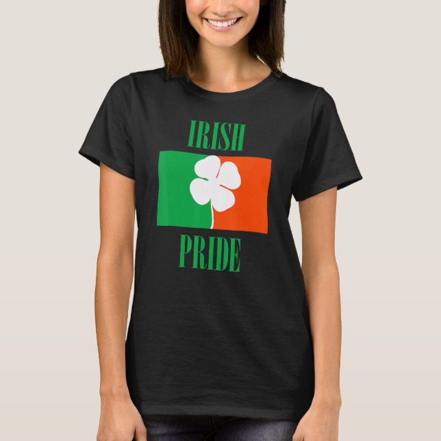 Irish Flag Irish Pride Saint Patrick's Day T-Shirt (Front)