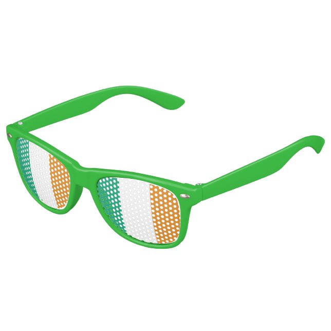 Irish Flag Kids Sunglasses (Angled)