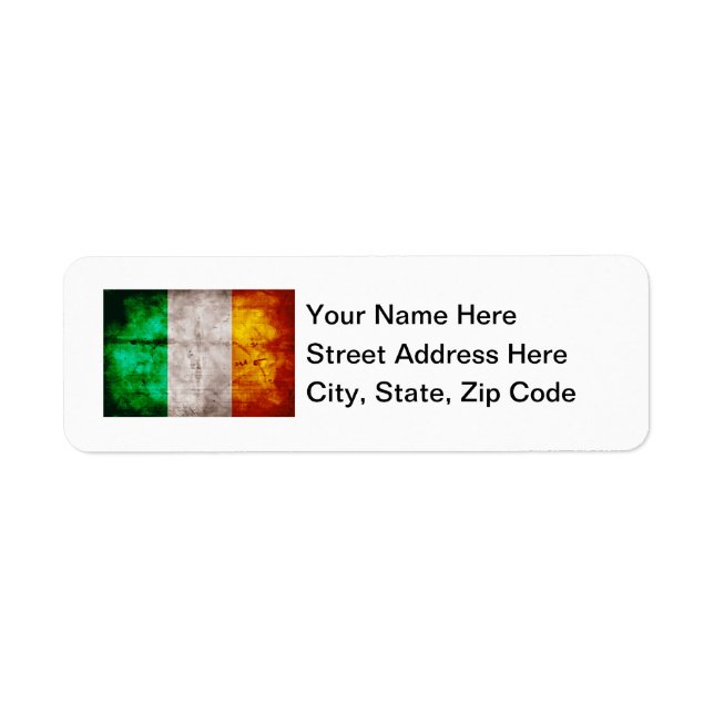 Irish Flag Label (Front)