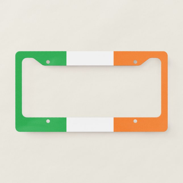 "Irish Flag" License Plate Frame (Front)