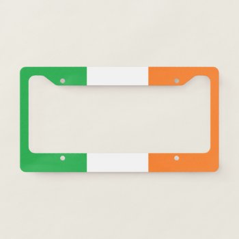 "irish Flag" License Plate License Plate Frame by iHave2Say at Zazzle