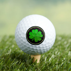 Irish Flag, Lucky Clover, Golfing Ireland St Paddy Golf Balls