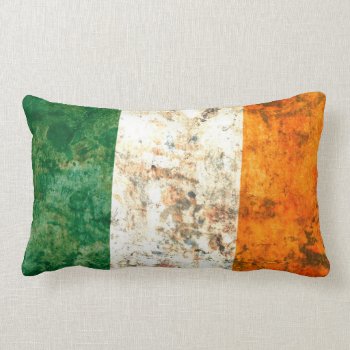 Irish Flag Lumbar Pillow by RodRoelsDesign at Zazzle