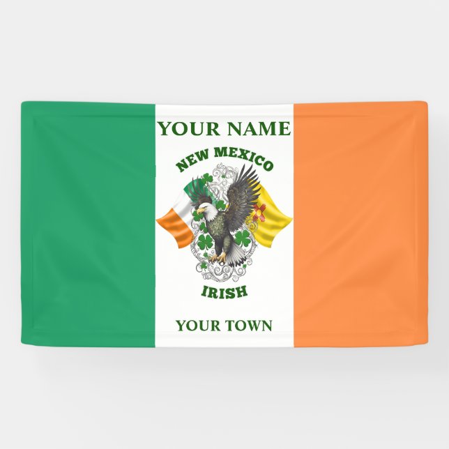 Irish Flag - New Mexico Irish Banner (Horizontal)