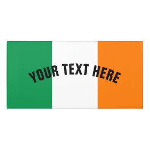 Irish flag of Ireland custom Door Sign
