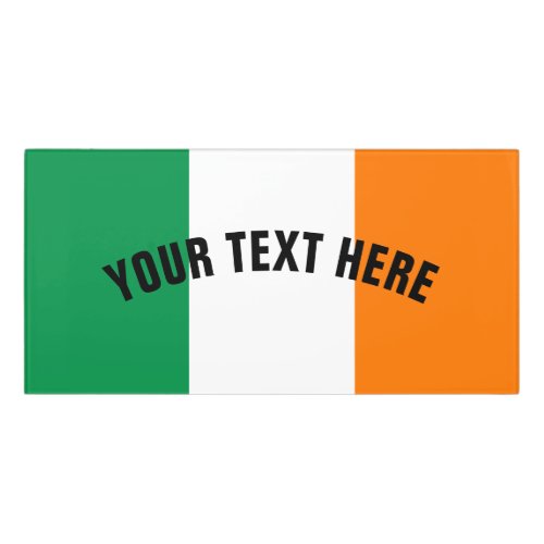 Irish flag of Ireland custom Door Sign