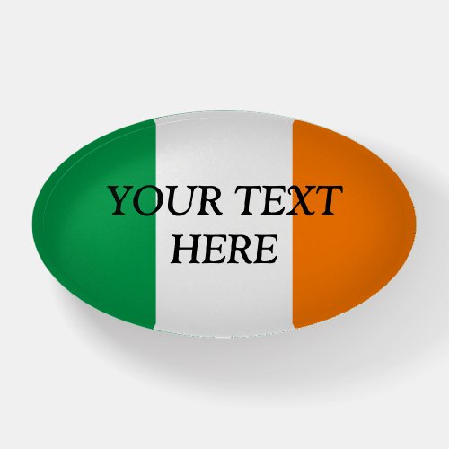 Irish flag of Ireland custom paperweight gift