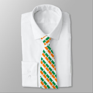 Irish flag of Ireland custom pattern neck tie