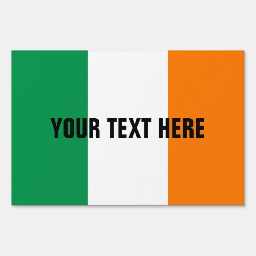 Irish flag of Ireland custom yard signs
