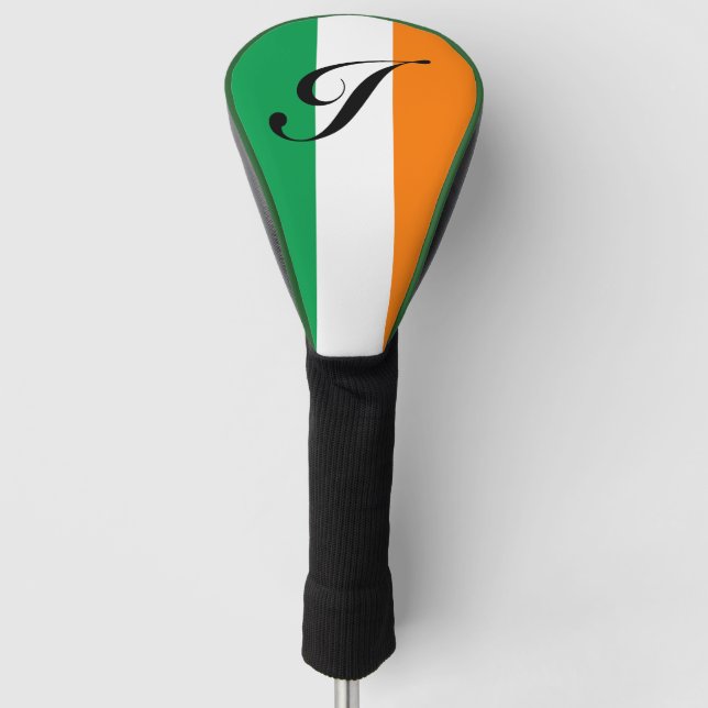 Irish flag of Ireland golf driver cover socks (Front)