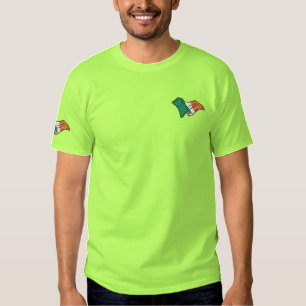 Irish flag of Ireland Green Irish T Embroidered T-Shirt