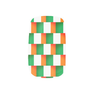 Irish flag of Ireland pattern Minx Nail Art wraps
