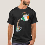 Irish Flag Of Ireland With Teapot &amp; Teacup T-Shirt