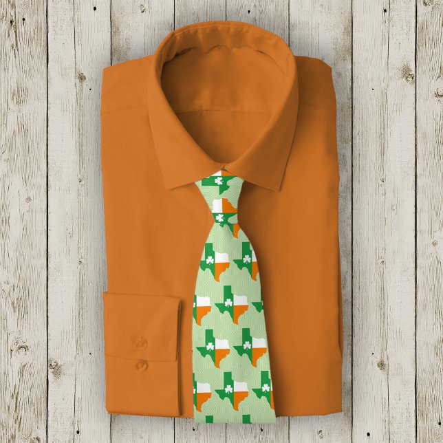 Irish Flag of Texas Neck Tie (Creator Uploaded)