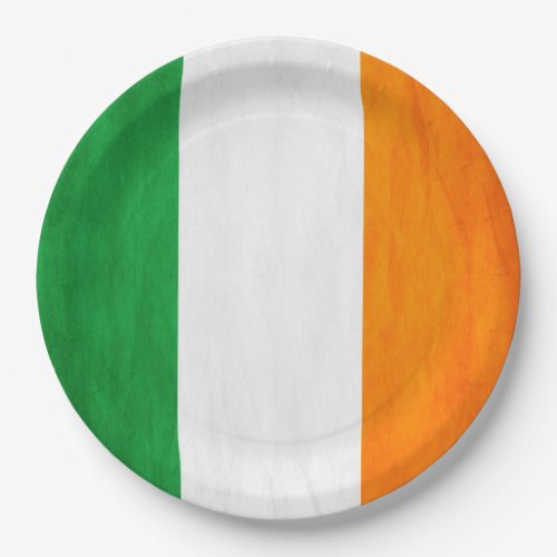 Irish Flag Paper Plate