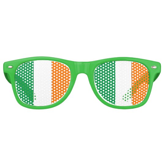Irish Flag Party Shades! Retro Sunglasses