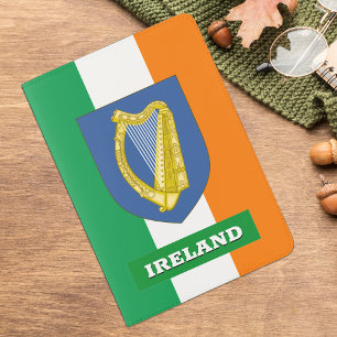 Irish Flag passport, Coat of Arms / Ireland Passport Holder
