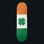 Irish Flag Patriotic Ireland Flag Four Leaf Clover Skateboard<br><div class="desc">Irish Flag Patriotic Ireland Flag St Patrick's day</div>